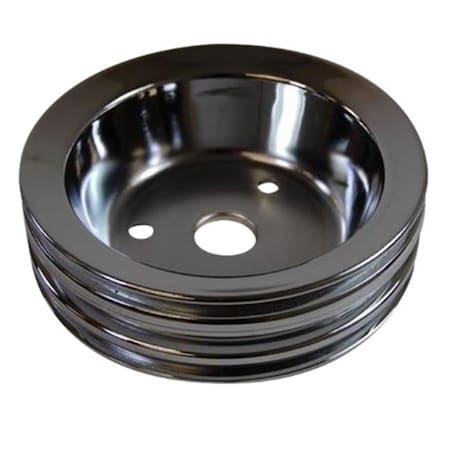 Racing Power Crankshaft Pulley for 1959 Chevy 3B, Chrome RPC-R8963